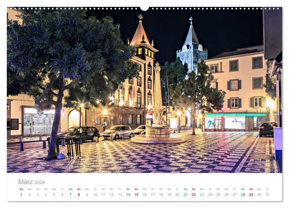 Funchal - Madeiras stolze Hauptstadt (CALVENDO Premium Wandkalender 2026)