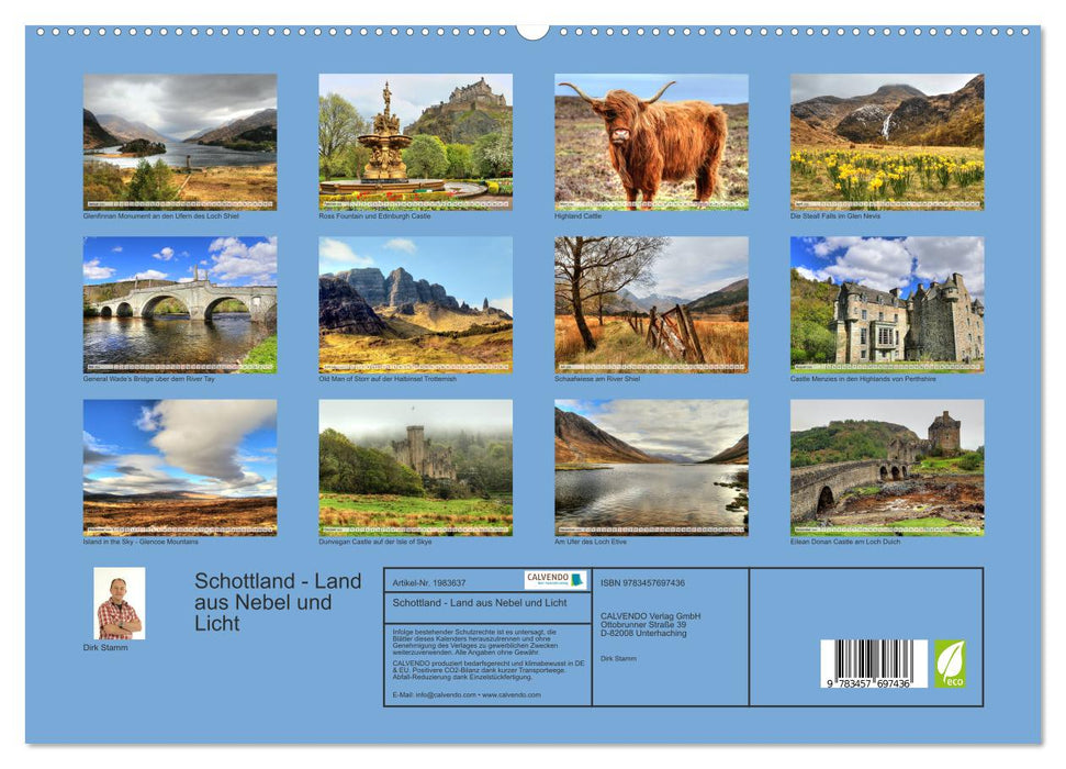 Schottland - Land aus Nebel und Licht (CALVENDO Premium Wandkalender 2026)