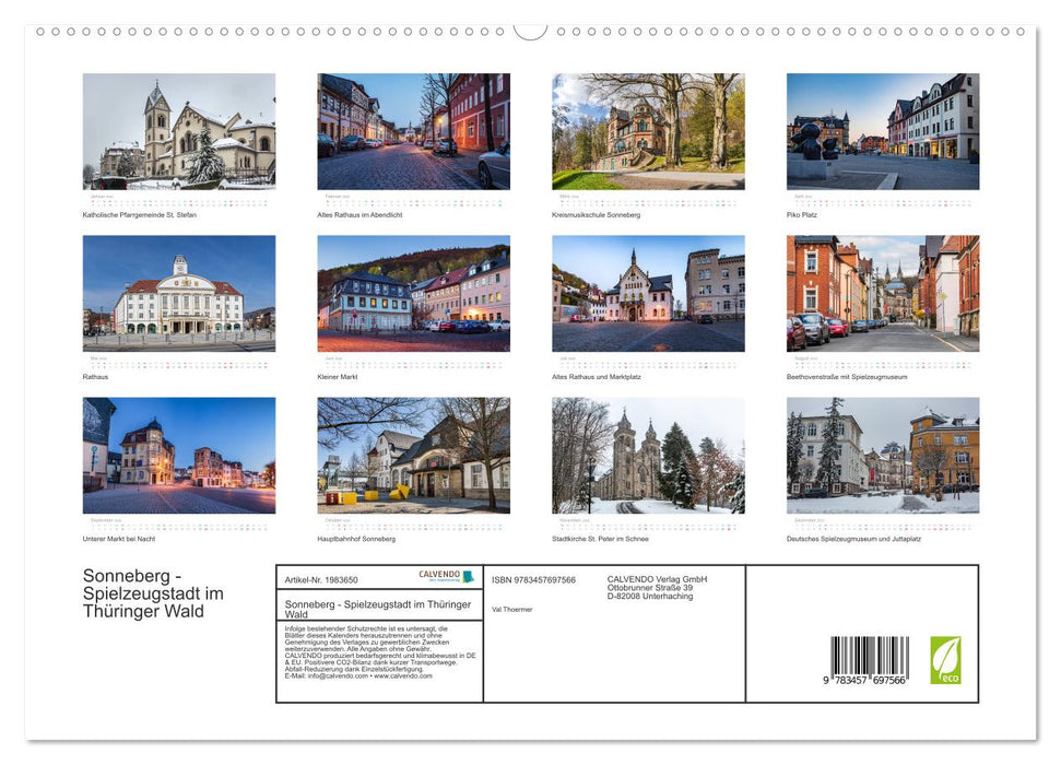 Sonneberg - Spielzeugstadt im Thüringer Wald (CALVENDO Premium Wandkalender 2026)