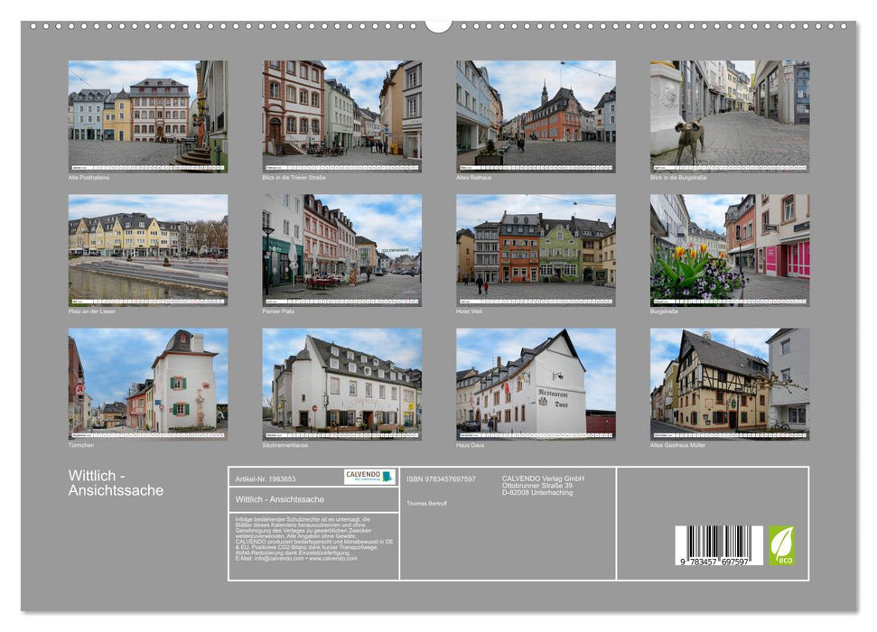 Wittlich - Ansichtssache (CALVENDO Premium Wandkalender 2026)