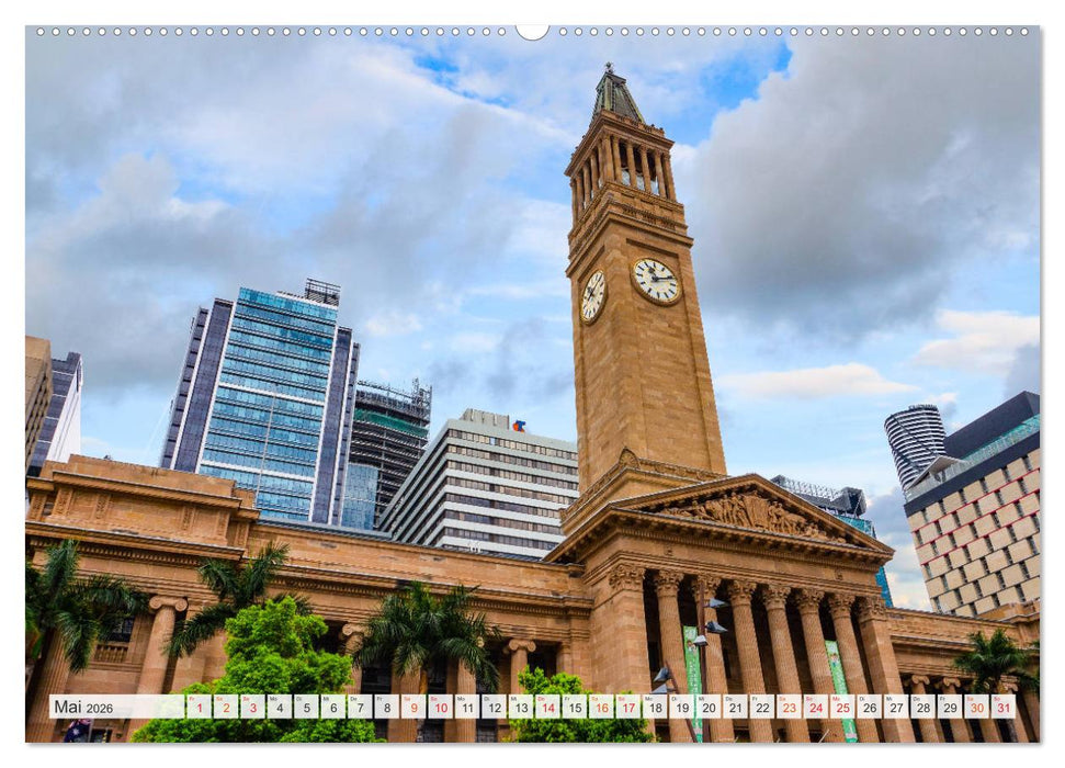 Brisbane Stadtansichten (CALVENDO Premium Wandkalender 2026)