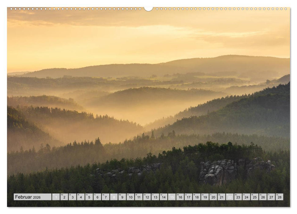 Wunderschöne Sächsische Schweiz (CALVENDO Wandkalender 2026)