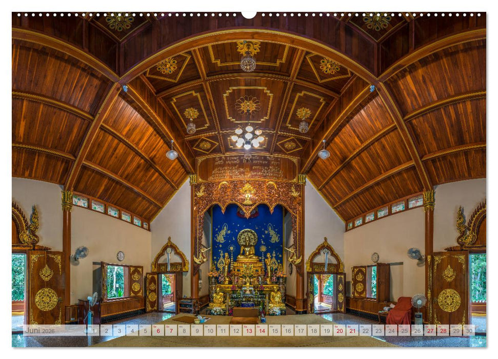 BUDDHA - Buddhistische Tempel in Nordthailand (CALVENDO Premium Wandkalender 2026)
