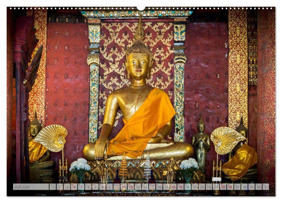 BUDDHA - Buddhistische Tempel in Nordthailand (CALVENDO Premium Wandkalender 2026)