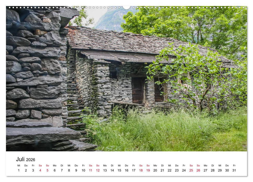 Valle Maggia - Entdecken Sie das Maggiatal im Tessin (CALVENDO Premium Wandkalender 2026)
