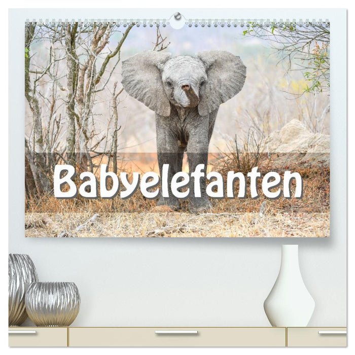 Babyelefanten (CALVENDO Premium Wandkalender 2026)