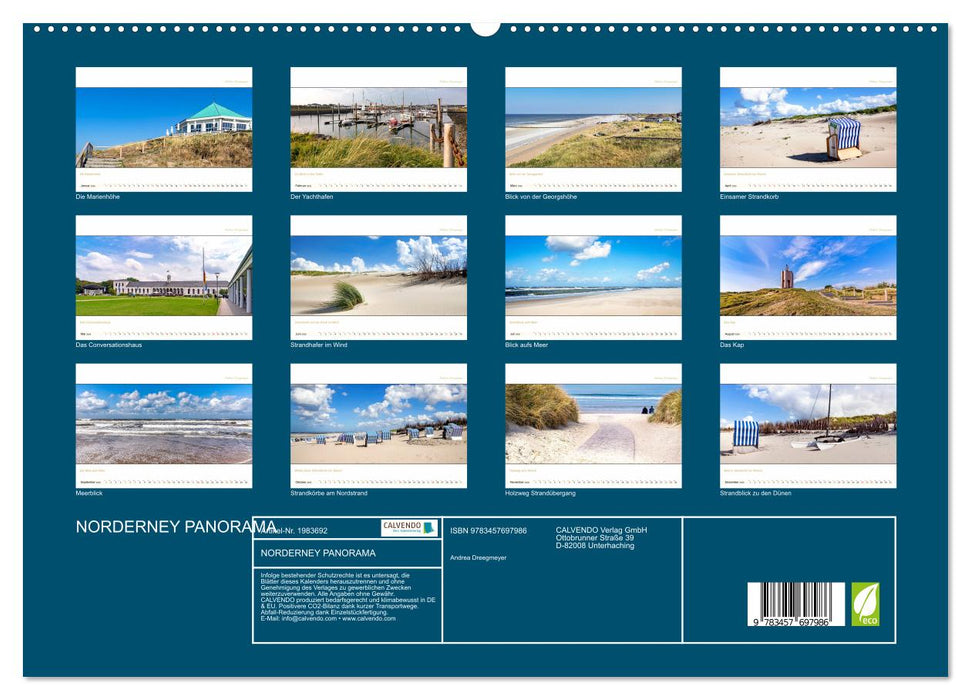 NORDERNEY PANORAMA (CALVENDO Premium Wandkalender 2026)