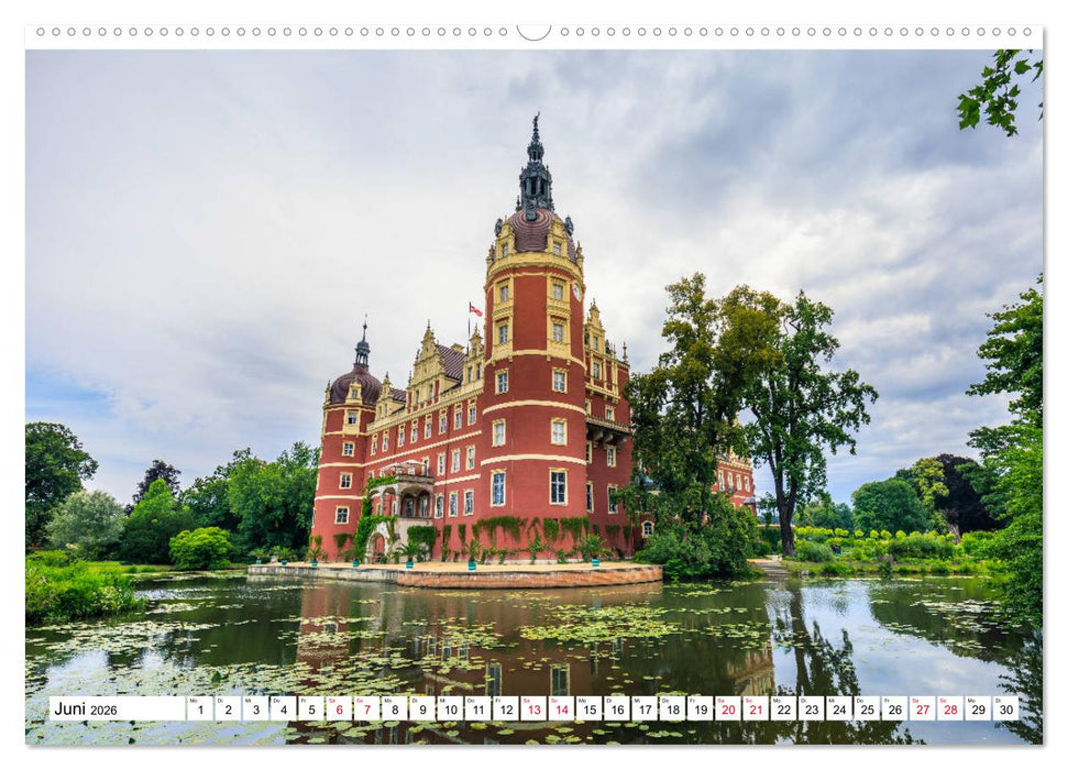 Schloss Bad Muskau (CALVENDO Premium Wandkalender 2026)