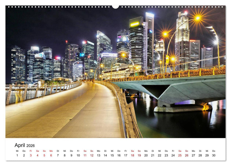 Singapur - Perle Südostasiens (CALVENDO Wandkalender 2026)