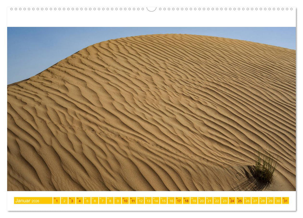 Die Wüste von Dubai (CALVENDO Premium Wandkalender 2026)