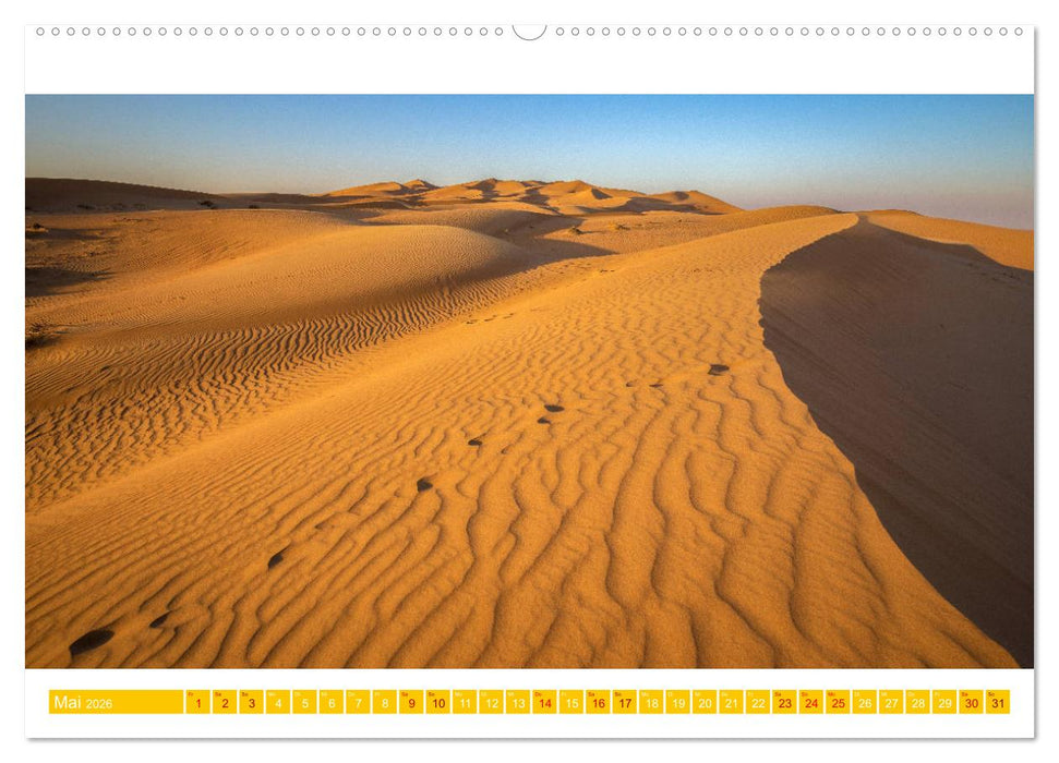 Die Wüste von Dubai (CALVENDO Premium Wandkalender 2026)