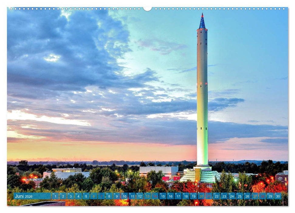 Hansestadt Bremen zur blauen Stunde (CALVENDO Premium Wandkalender 2026)