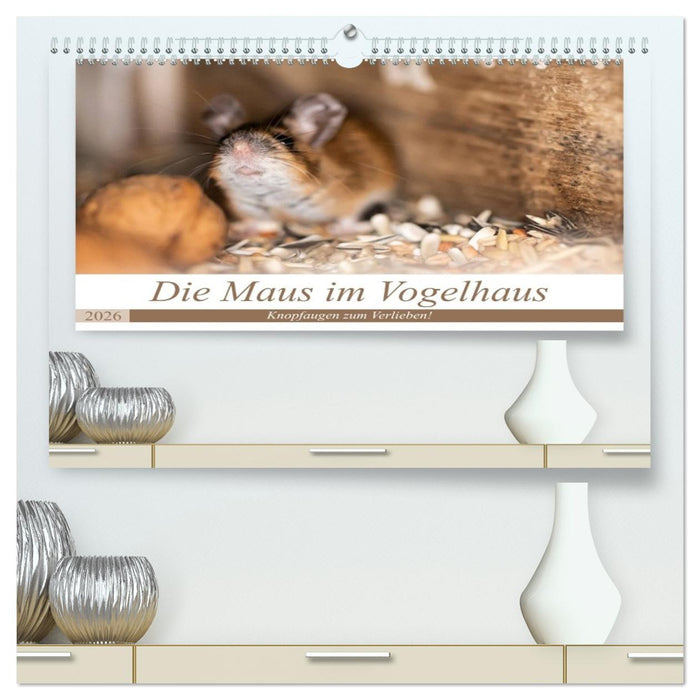Die Maus im Vogelhaus (CALVENDO Premium Wandkalender 2026)