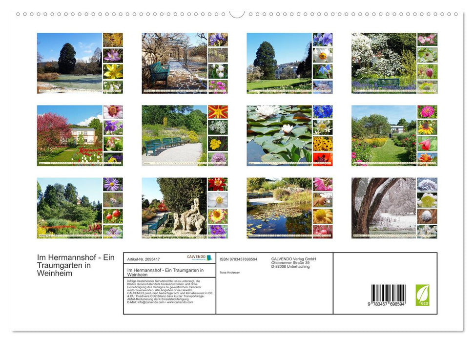 Im Hermannshof - Ein Traumgarten in Weinheim (CALVENDO Premium Wandkalender 2026)