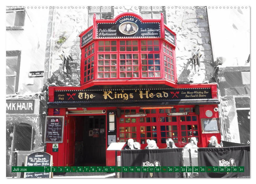Irish Pubfronts - Irlands urige Kneipen (CALVENDO Premium Wandkalender 2026)