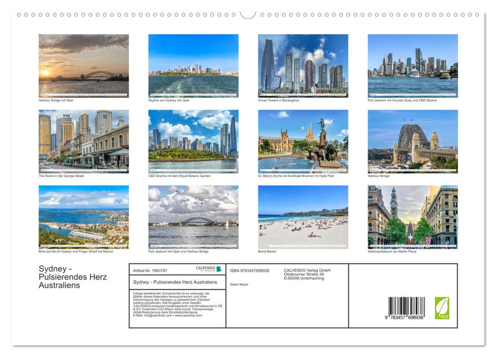 Sydney - Pulsierendes Herz Australiens (CALVENDO Premium Wandkalender 2026)