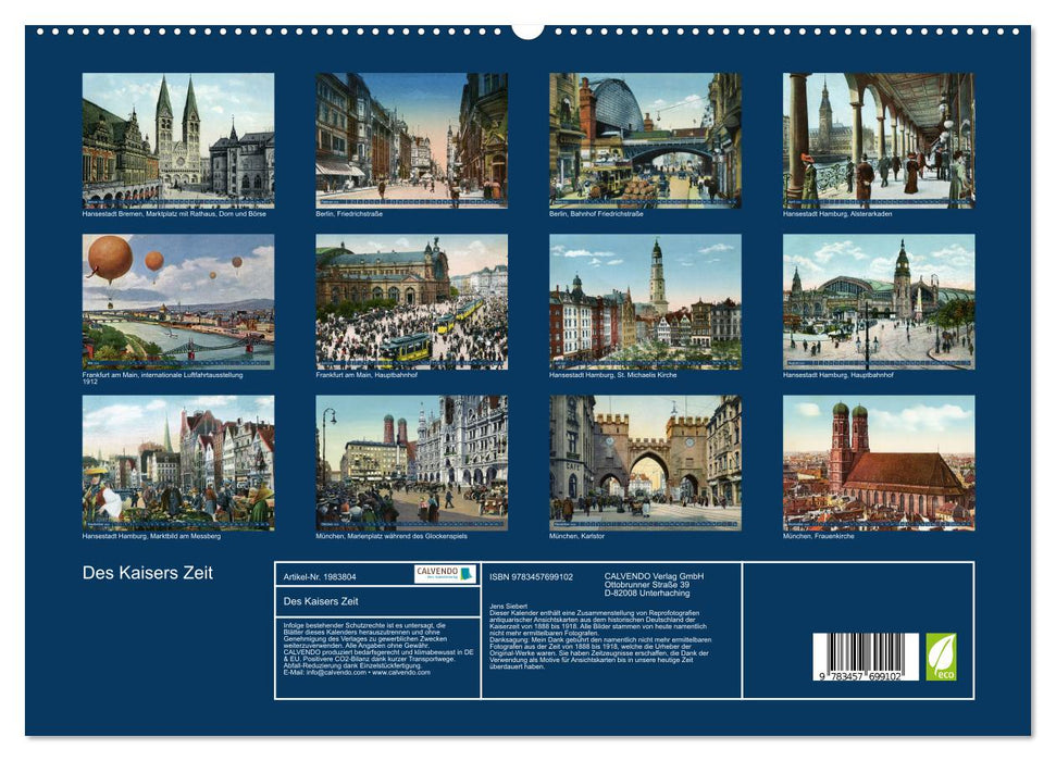 Des Kaisers Zeit (CALVENDO Premium Wandkalender 2026)