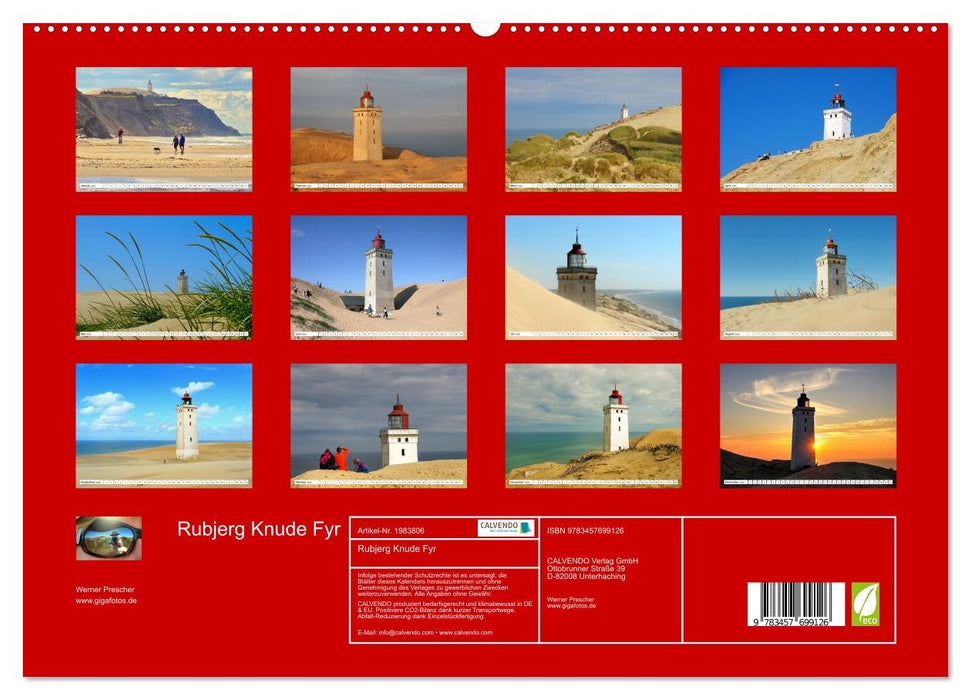 Rubjerg Knude Fyr (CALVENDO Premium Wandkalender 2026)