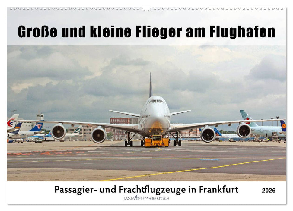 Große und kleine Flieger am Flughafen (CALVENDO Wandkalender 2026)