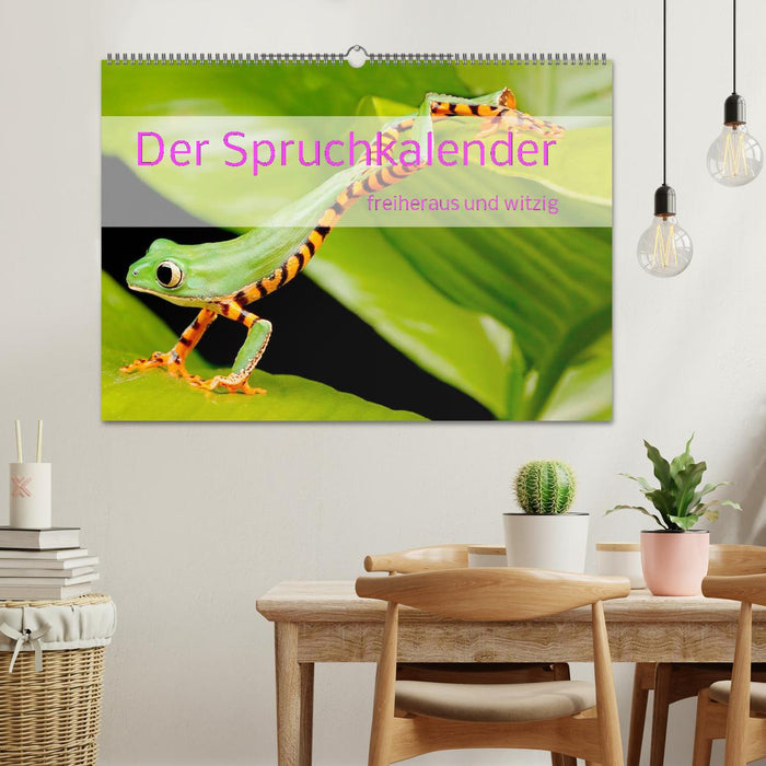 Der Spruchkalender - freiheraus und witzig (CALVENDO Wandkalender 2026)