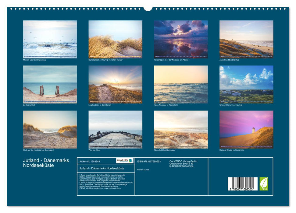 Jutland - Dänemarks Nordseeküste (CALVENDO Premium Wandkalender 2026)