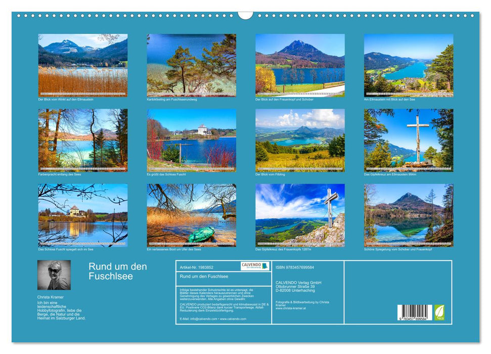 Rund um den Fuschlsee (CALVENDO Wandkalender 2026)