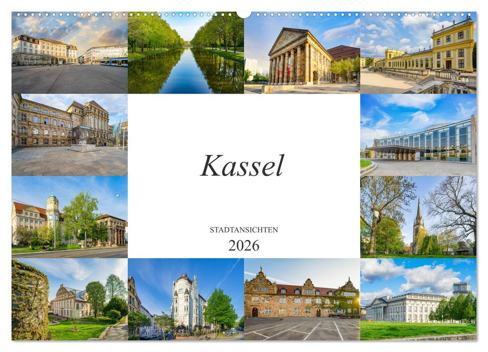 Kassel Stadtansichten (CALVENDO Wandkalender 2026)