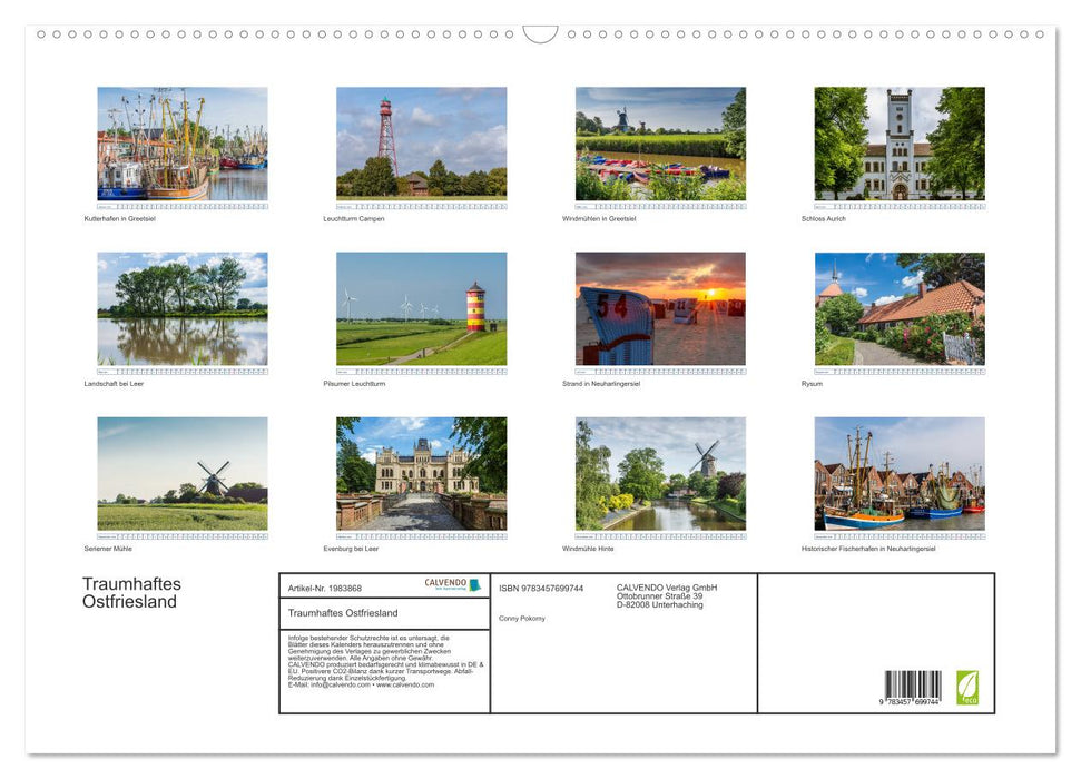 Traumhaftes Ostfriesland (CALVENDO Wandkalender 2026)
