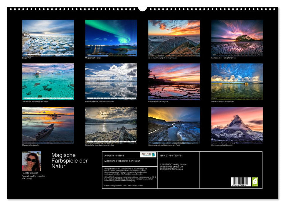 Magische Farbspiele der Natur (CALVENDO Wandkalender 2026)