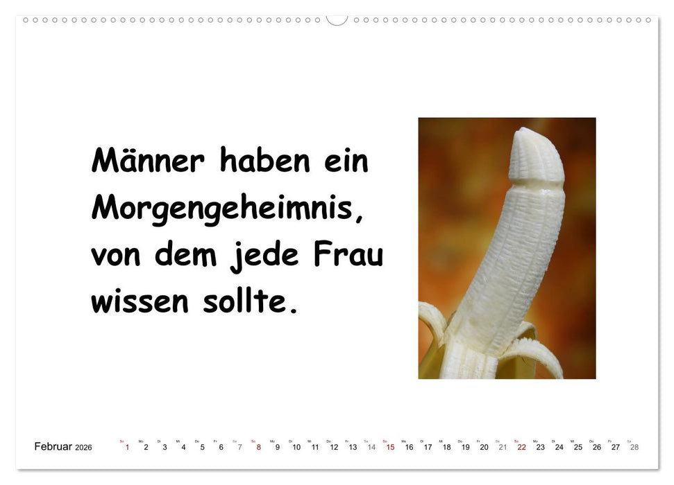 Was Frauen über Männer denken (CALVENDO Premium Wandkalender 2026)