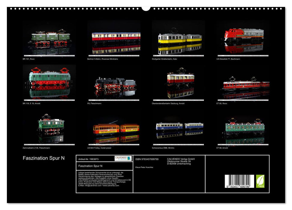 Faszination Spur N (CALVENDO Premium Wandkalender 2026)