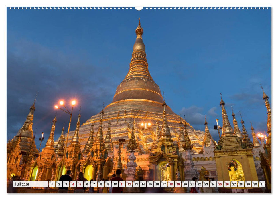 Asiens Tempel (CALVENDO Premium Wandkalender 2026)