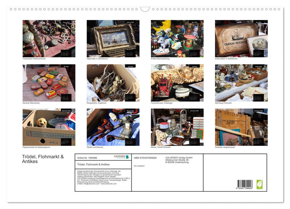 Trödel, Flohmarkt & Antikes (CALVENDO Wandkalender 2026)