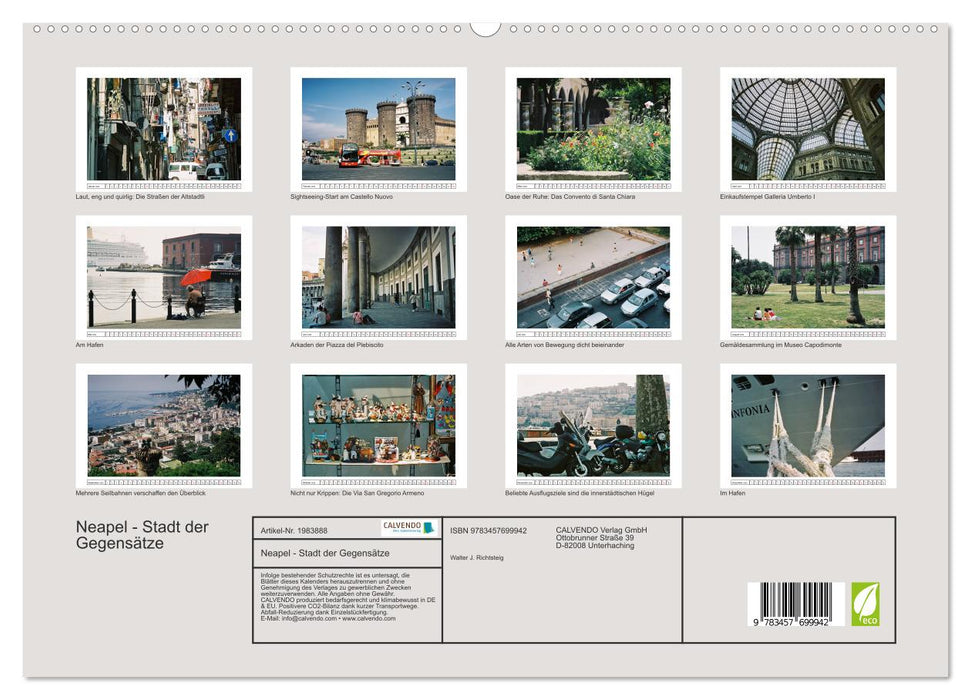 Neapel - Stadt der Gegensätze (CALVENDO Premium Wandkalender 2026)