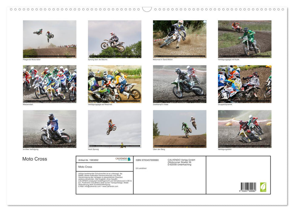 Moto Cross (CALVENDO Wandkalender 2026)