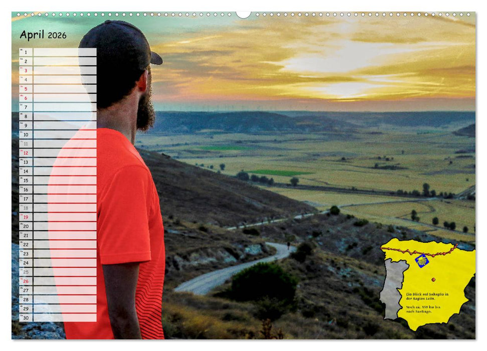 Der Jakobsweg von seinen schönsten Seiten! (CALVENDO Premium Wandkalender 2026)