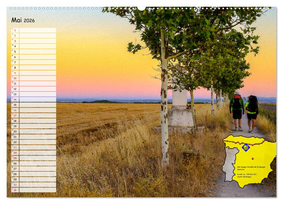 Der Jakobsweg von seinen schönsten Seiten! (CALVENDO Premium Wandkalender 2026)