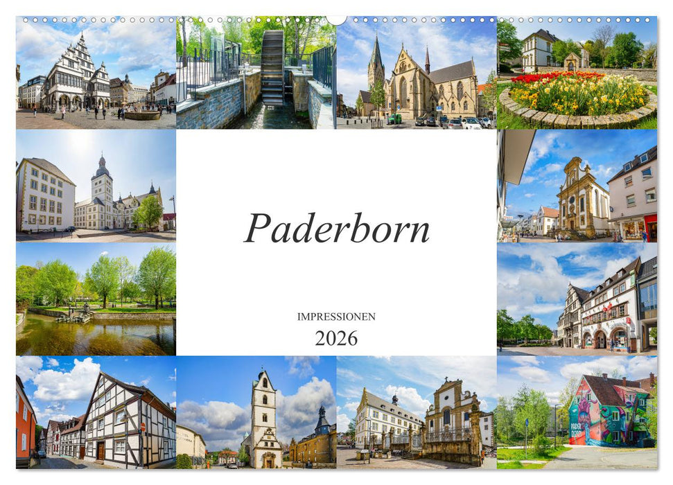 Paderborn Impressionen (CALVENDO Wandkalender 2026)