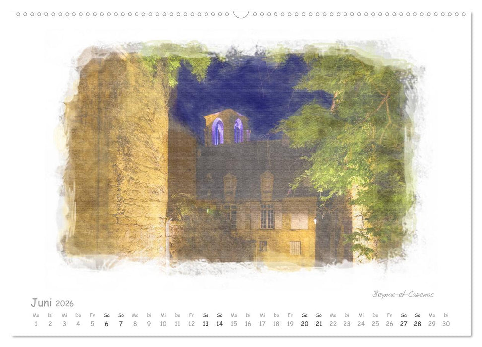 Romantisches Périgord (CALVENDO Premium Wandkalender 2026)
