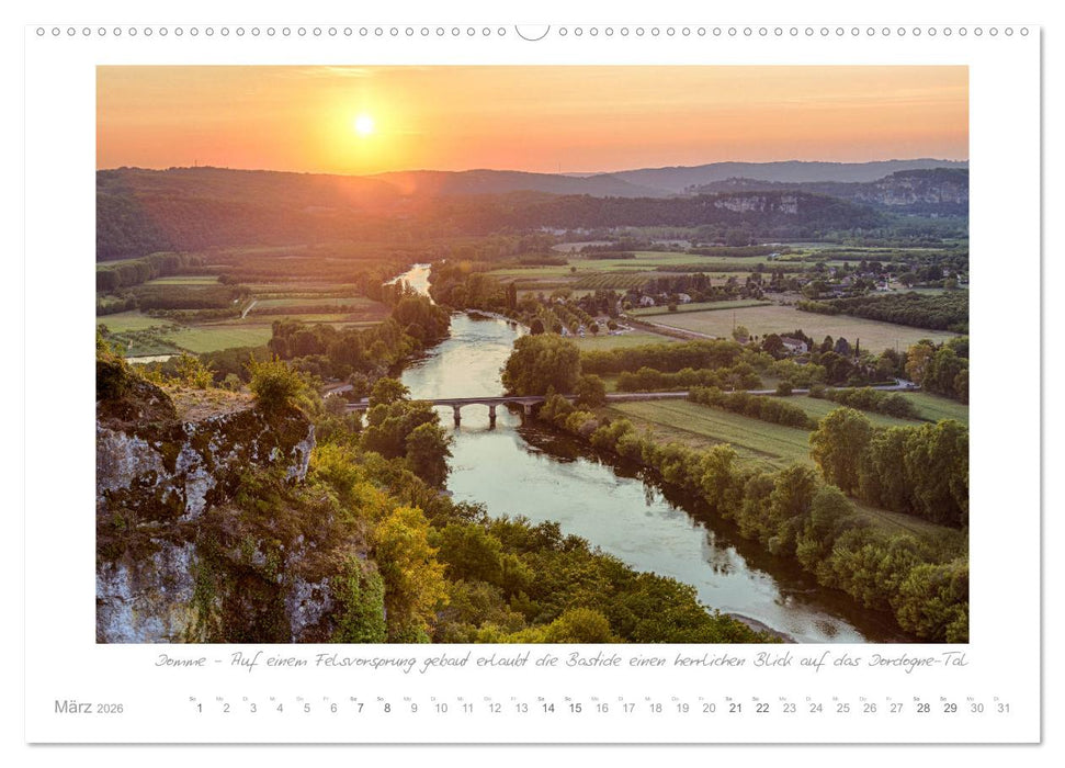 Sehnsucht Perigord - Frankreichs Südwesten an der Dordogne (CALVENDO Premium Wandkalender 2026)