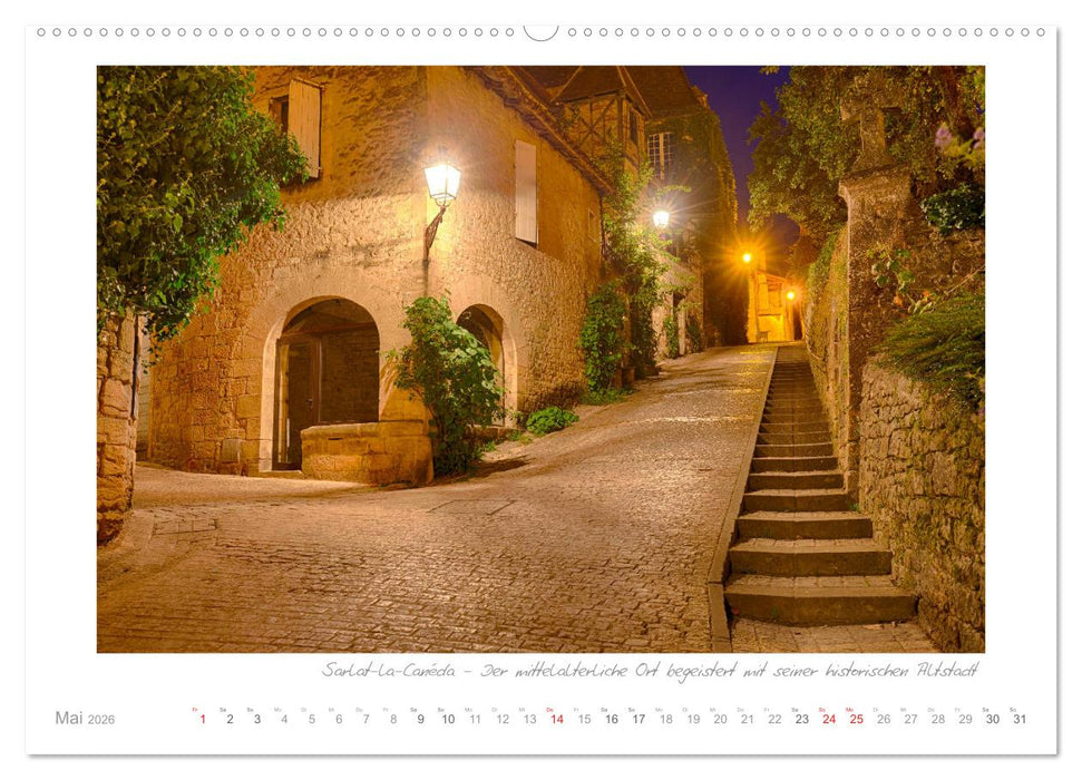 Sehnsucht Perigord - Frankreichs Südwesten an der Dordogne (CALVENDO Premium Wandkalender 2026)