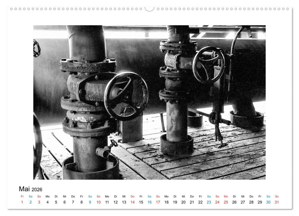 Die große Stille – Industriekultur im Revier (CALVENDO Premium Wandkalender 2026)