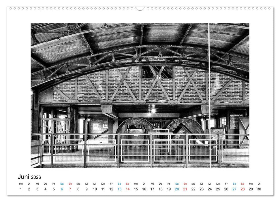 Die große Stille – Industriekultur im Revier (CALVENDO Premium Wandkalender 2026)