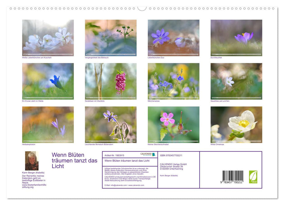 Wenn Blüten träumen tanzt das Licht (CALVENDO Premium Wandkalender 2026)