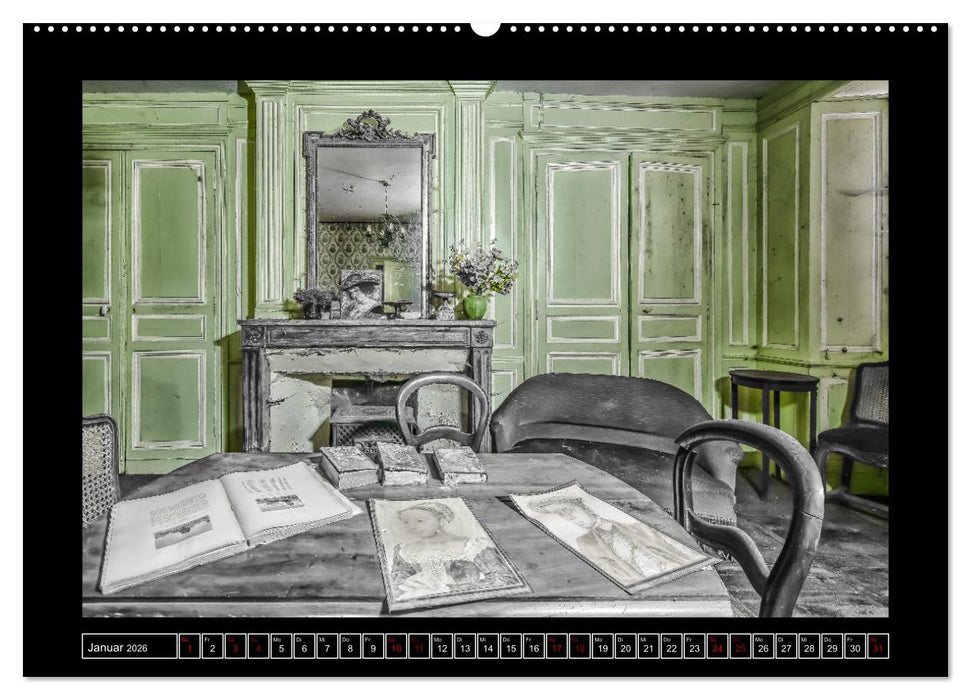 Lost Places - Farbenspiele (CALVENDO Premium Wandkalender 2026)