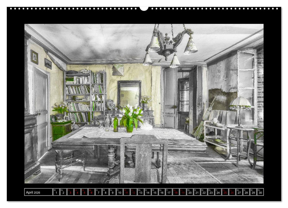 Lost Places - Farbenspiele (CALVENDO Premium Wandkalender 2026)