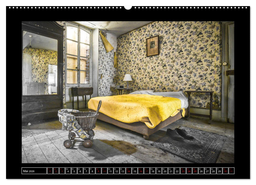 Lost Places - Farbenspiele (CALVENDO Premium Wandkalender 2026)