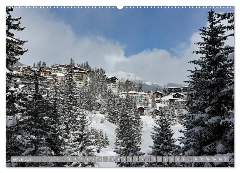 AROSA im Winter (CALVENDO Premium Wandkalender 2026)