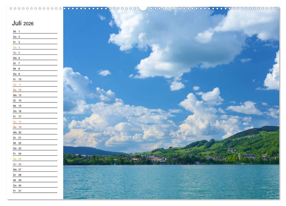 Traumhafter Mondsee (CALVENDO Premium Wandkalender 2026)