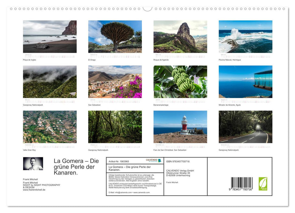La Gomera – Die grüne Perle der Kanaren. (CALVENDO Premium Wandkalender 2026)